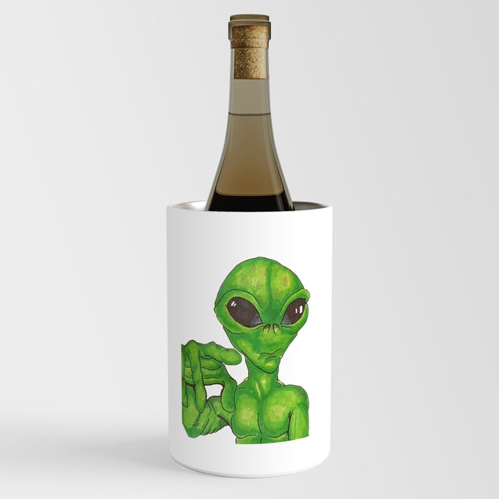 Little Green Aliens Wine Chiller