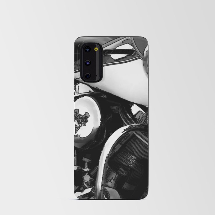 Vintage  Black & White HD Motorcycle Android Card Case