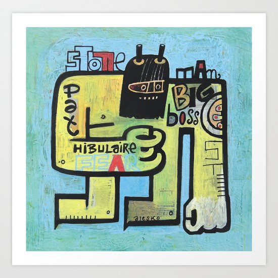 Pat Hibulaire Art Print