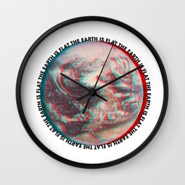 Ce N'est Pas Plat [This is Not Flat] Wall Clock
