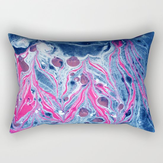 Marbled Magic Rectangular Pillow