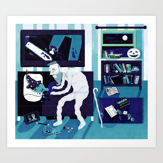 Ghost Grandad Art Print