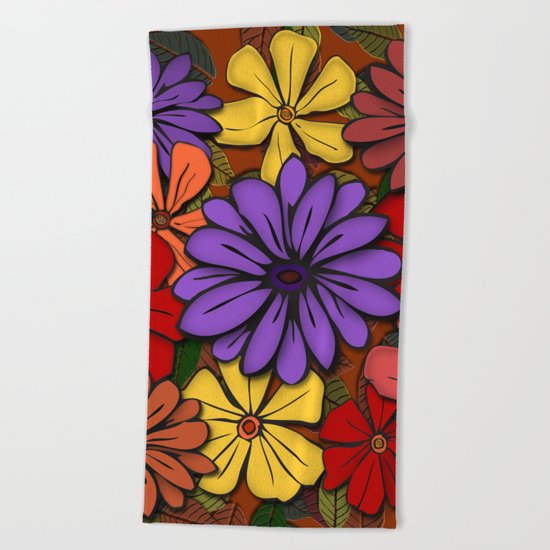 Flower Power! Beach Towel