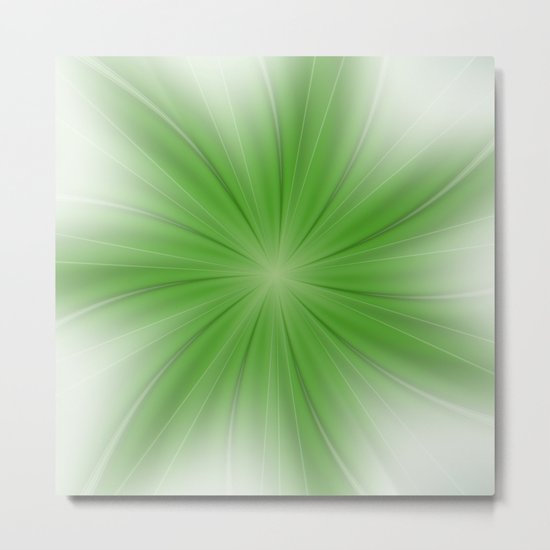 Life Begins Fractal Metal Print