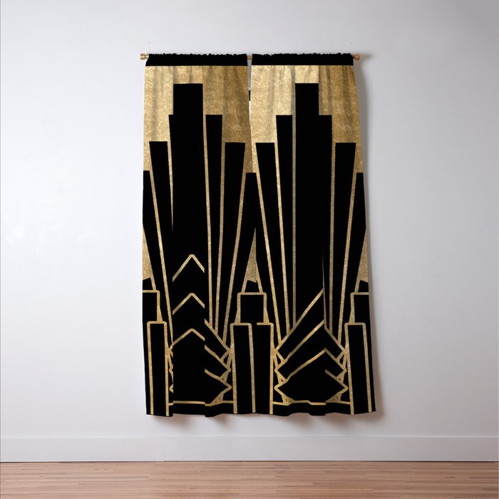 Art Deco Design Blackout Curtain By Peggieprints Society6