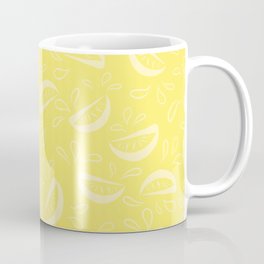 Abstract Lemonade 4 Coffee Mug | Kitchen, Juicy, Graphicdesign, Citrus, Kitchenpattern, Culinary, Yellow, Lemon, Digitallemons, Lemonpattern 