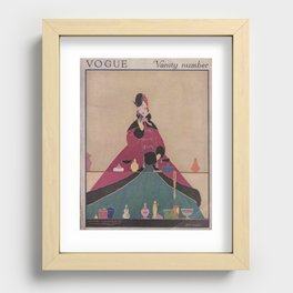 Vintage Fashion Magazine Cover Illustration November 1916 Recessed Framed Print