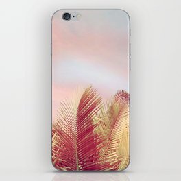 Pink Palms in the Breeze iPhone Skin