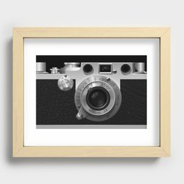 Classic Camera Illustration Recessed Framed Print