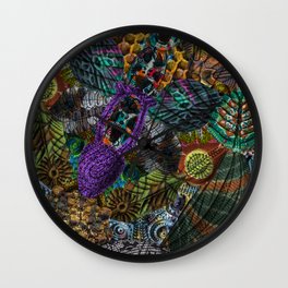 Psychedelic Botanical 12 Wall Clock