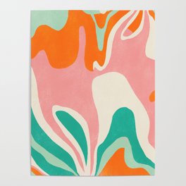 psychedelic fleurs Poster