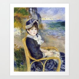 Pierre-Auguste Renoir - By the Seashore Art Print