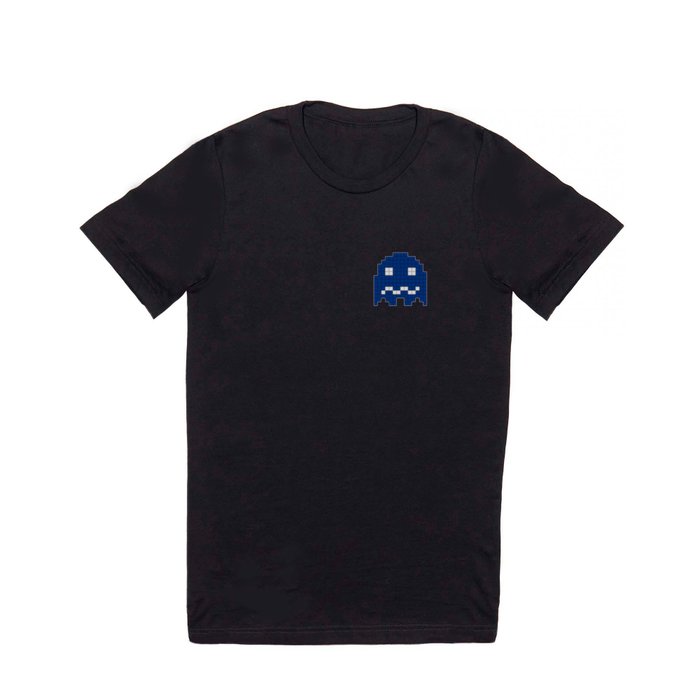 Pac-Man Blue Ghost T Shirt