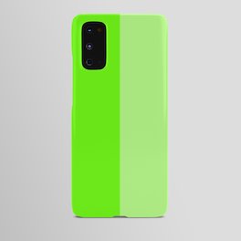 Lime Green Two Monochrome Tone Color Block Android Case