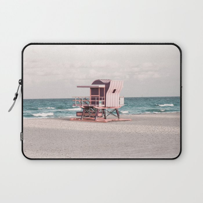 Miami Beach Lifeguard Stand Laptop Sleeve