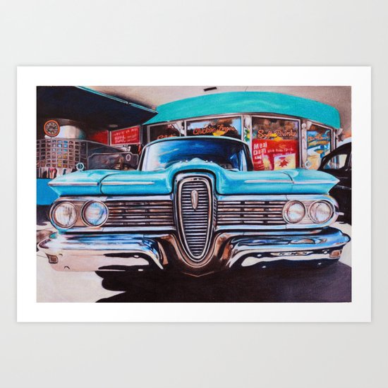 mel's diner Art Print