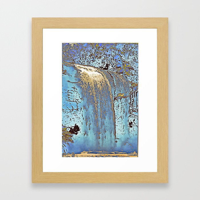 series waterfall "Cachoeira Grande" III Framed Art Print