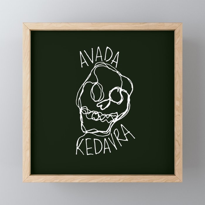 Avada Kedavra Framed Mini Art Print