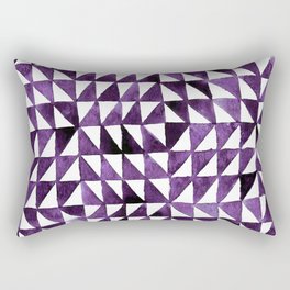 Triangle Grid purple Rectangular Pillow