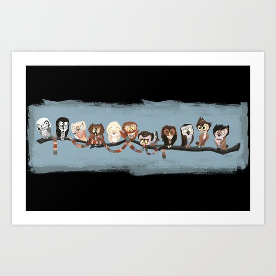 Doctor Hoo - Painted Version Art Print