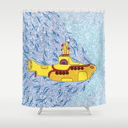 My Yellow Submarine Shower Curtain