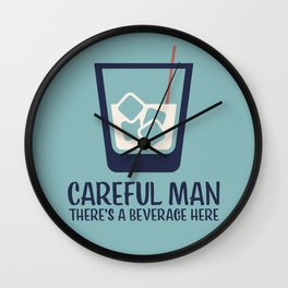 Careful Man There's a Beverage Here - The Big Lebowski Wall Clock | Film, Johngoodman, Bowling, Russian, Whiterussian, Movieartposters, Biglebowski, Cocktail, Walter, Funny 