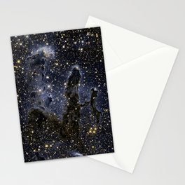 Pillars of Creation / Eagle Nebula in infrared (NASA/ESA Hubble Space Telescope) Stationery Card
