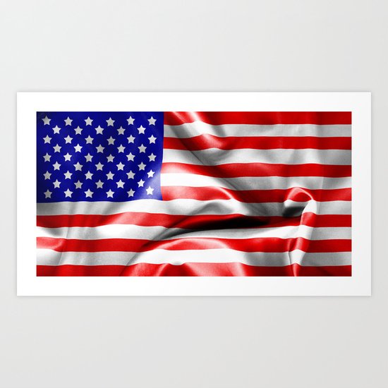 USA Flag Art Print
