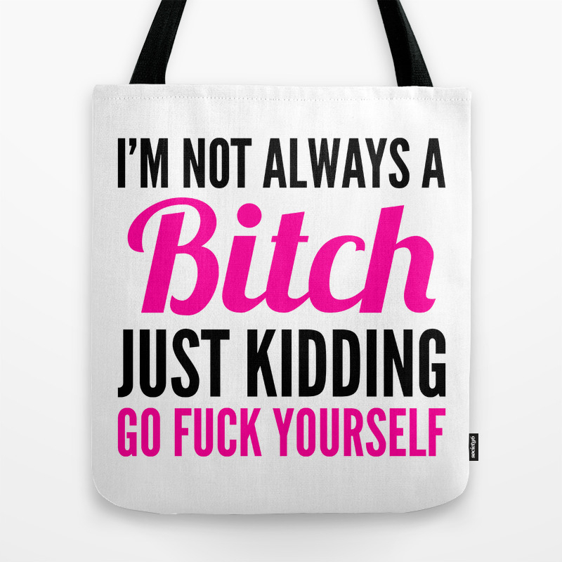 pink and black tote bag