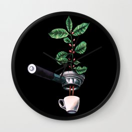 Coffee Plant Design Espresso Barista Wall Clock | Coffee, Espresso, Coffeegifts, Coffeemom, Drawing, Coffeebeans, Baristagifts, Mothersdaygift, Coffeelover, Coffeeplant 