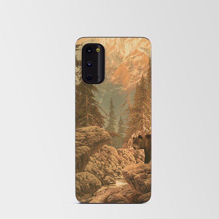 Bear in the Rocky Mountains Android Card Case