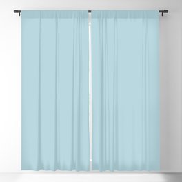 BLUE GLOW pale pastel solid color Blackout Curtain