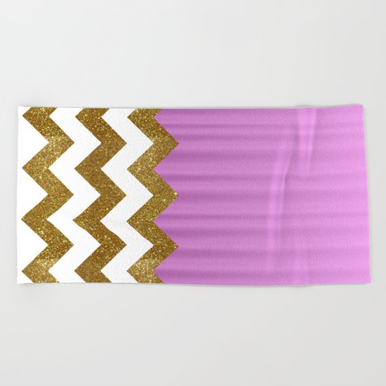 Pink Lodge Beach Towel