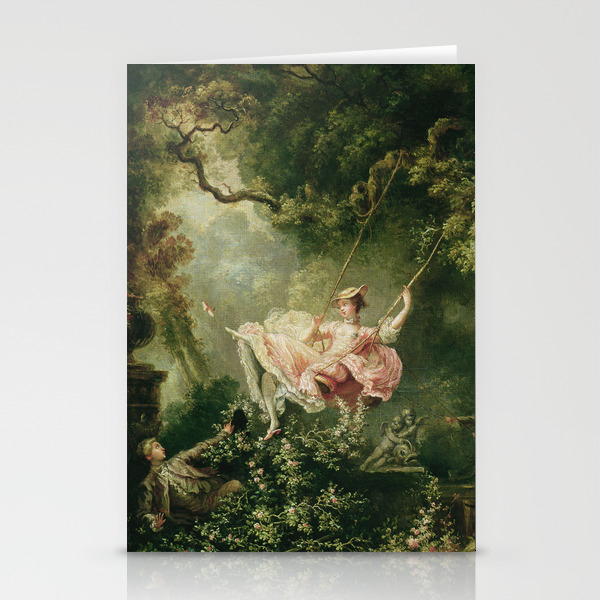 Jean Honore Fragonard The Swing Stationery Cards By Fineartpaintings
