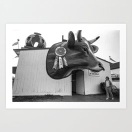 Giant Ox Head 1980 Art Print