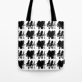 Abstract Painting Black White Tote Bag