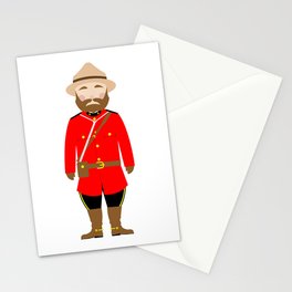 International Police Uniforms & Moustaches Stationery Cards