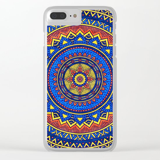 Hippie mandala 57 Clear iPhone Case