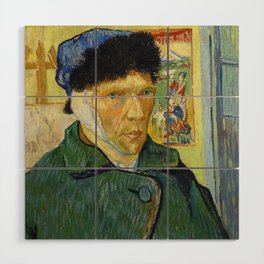Self-Portrait With Bandaged Ear, 1889 by Vincent van Gogh Wood Wall Art