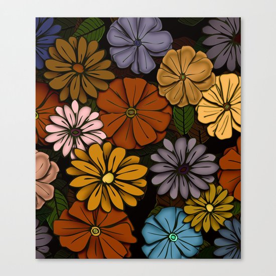 Abstract #418 Flower Power #6 Canvas Print