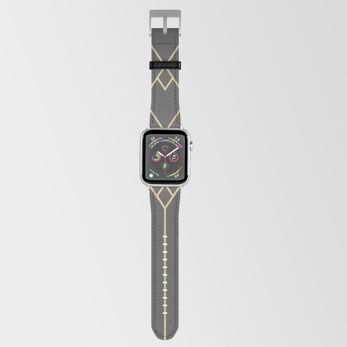 Art Deco Gold Geometric - Modern Pattern Apple Watch Band