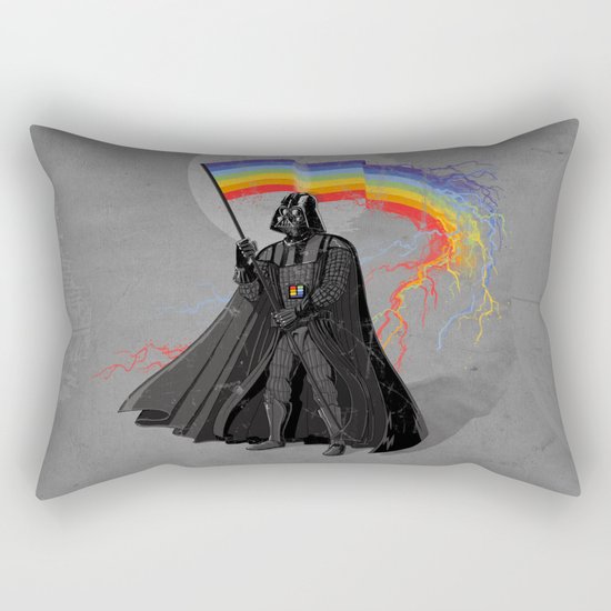 The Rainbow Side of the Force Rectangular Pillow