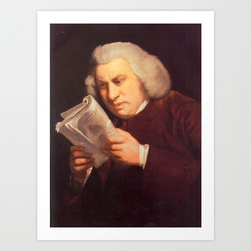 Samuel Johnson Reading Meme Art Print By Colorfuldesigns Society6