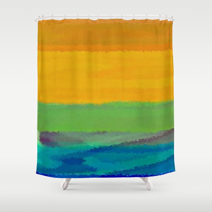 Fallout Sunrise Shower Curtain By Fringemanabstracts Society6