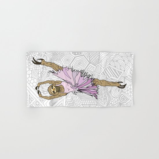 Sloth Ballerina Tutu Hand & Bath Towel