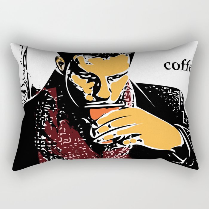 Life is too short for bad coffee (colour) Rectangular Pillow