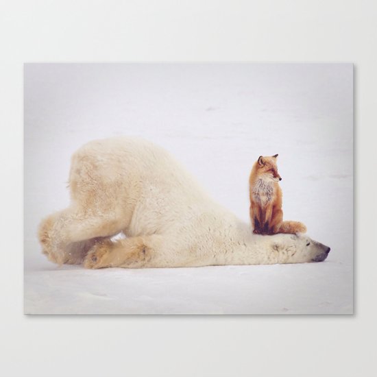 Foxy takedown Canvas Print
