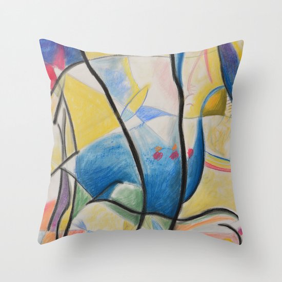Figure Dance Throw Pillow