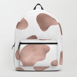 Rose gold cow print Backpack
