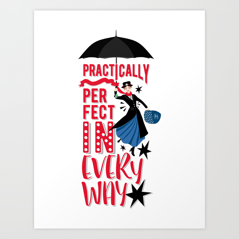 mary poppins quote art print by no1studio society6